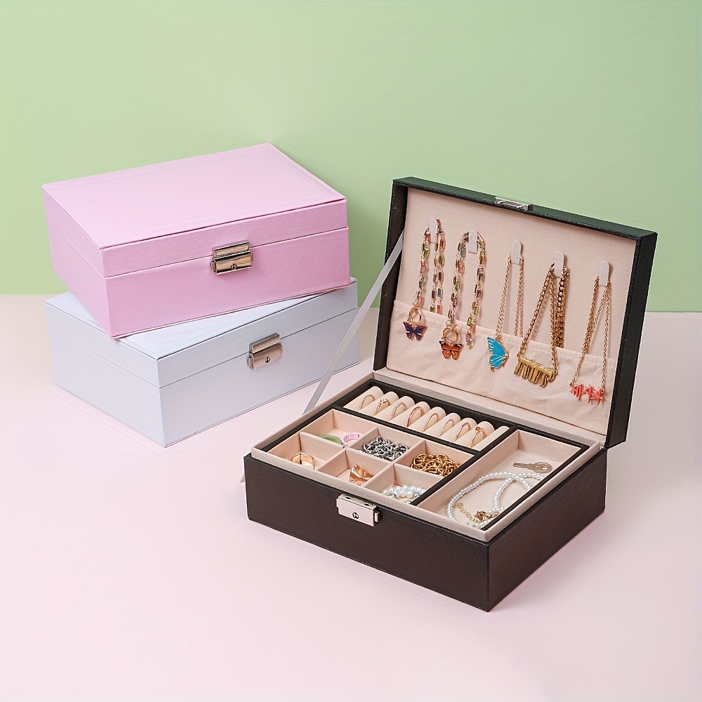 Large Capacity Double-layer Jewelry Box Organizer